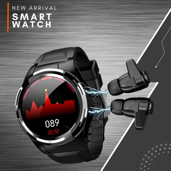 Best Selling TWS-51 Running Sport Smart Watch Earbuds 2 IN 1 For Men.!!
